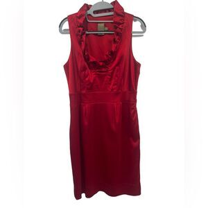 Taylor Sleeveless semi formal cocktail satin dress